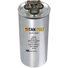  LOT OF 2 Titan Pro TRCFD3575 35 7.5 MFD 440 370V Round Motor Run Capacitor