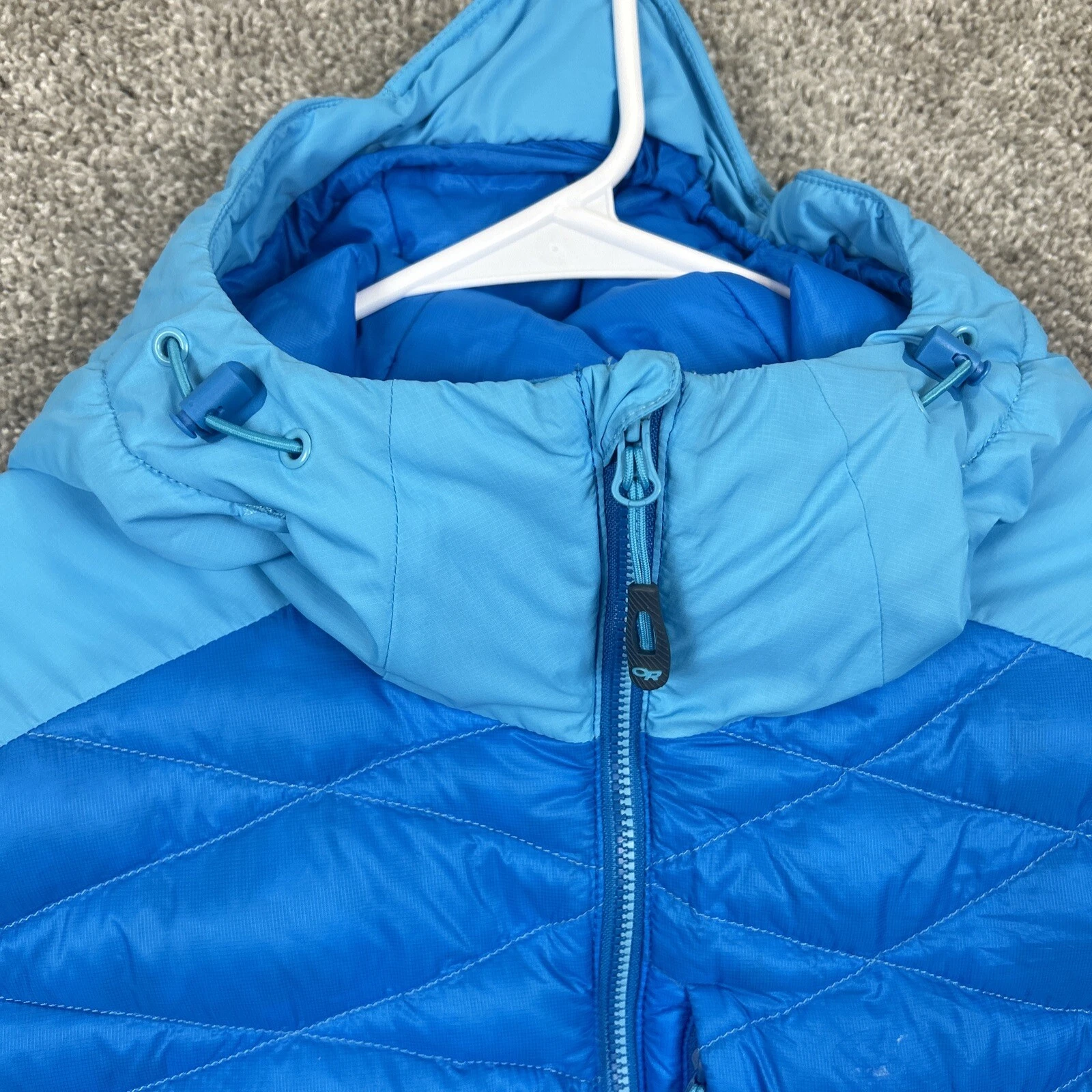 outdoor-research diode goose down hooded puffer jacket