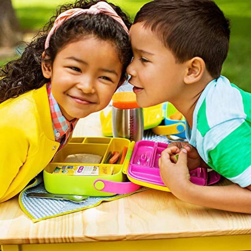 BPA-Free Toddler Bento Lunchbox with 5 Compartments & Utensils Portable