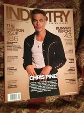 Industry Magazine CHRIS PINE cover/feat director POOLMAN comedy 2023 BRAND NEW