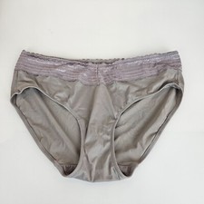 Warner's 5109J No Pinching. No Problems. Hi-Cut Brief with Lace Taupe 8 XL