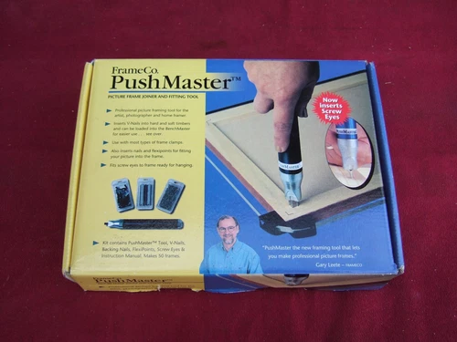 FRAMECO PUSHMASTER HAND UNDERPINNER WITH ALL PARTS AND BOX ETC.
