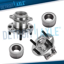Rear Wheel Hub Bearings + Front Wheel Bearings for 2012 2013-2017 Hyundai Accent
