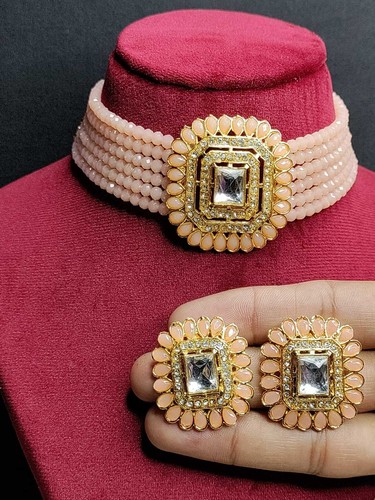 Bridal Choker Necklace Jewelry Set 