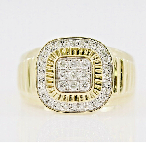 2Ct Men's Diamond Ring In 14k Gold Lab Grown