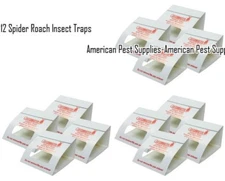 12 Spider Cockroaches Insect Traps Brown Recluse Spider Scorpion Cricket  Traps
