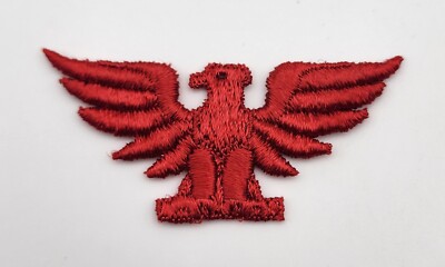 RED Spread Eagle Phoenix Embroidered Sew On Applique Patch Embroidered