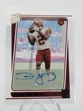 DYAMI BROWN 2021 Panini Clearly Donruss RATED ROOKIE Auto SP RC Auto + Base RC
