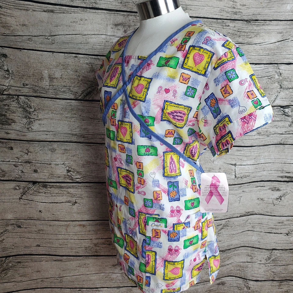 Women's Crest Scrubs Strokes Love Size XS. - Image 2 of 4