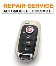 Repair Service for Fiat 500L 500X 4 button flip key fob 2014 - 2021 New Battery