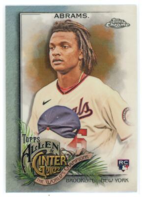 2022 Topps Allen & Ginter Chrome Refractor CJ Abrams RC Nationals #218