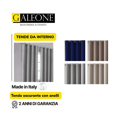 Tende oscuranti per interni a pannello con anelli da porta o