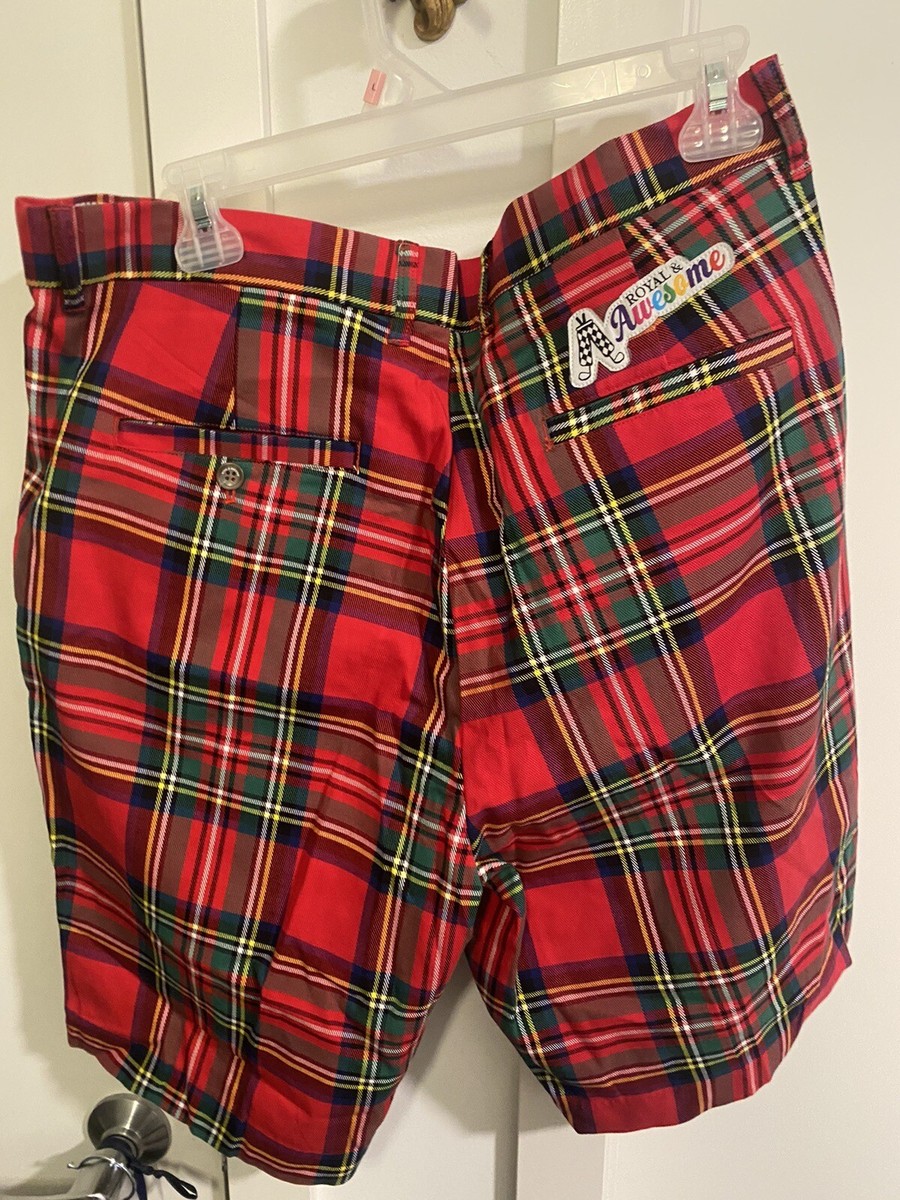 Royal Stewart Short De Bain élastique Pour Homme Motif Tartan