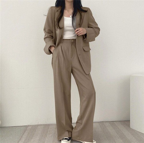 2023 Women's Spring and Autumn Suit Coat/Pants Fashion 2-Piece Set - Picture 29 of 39