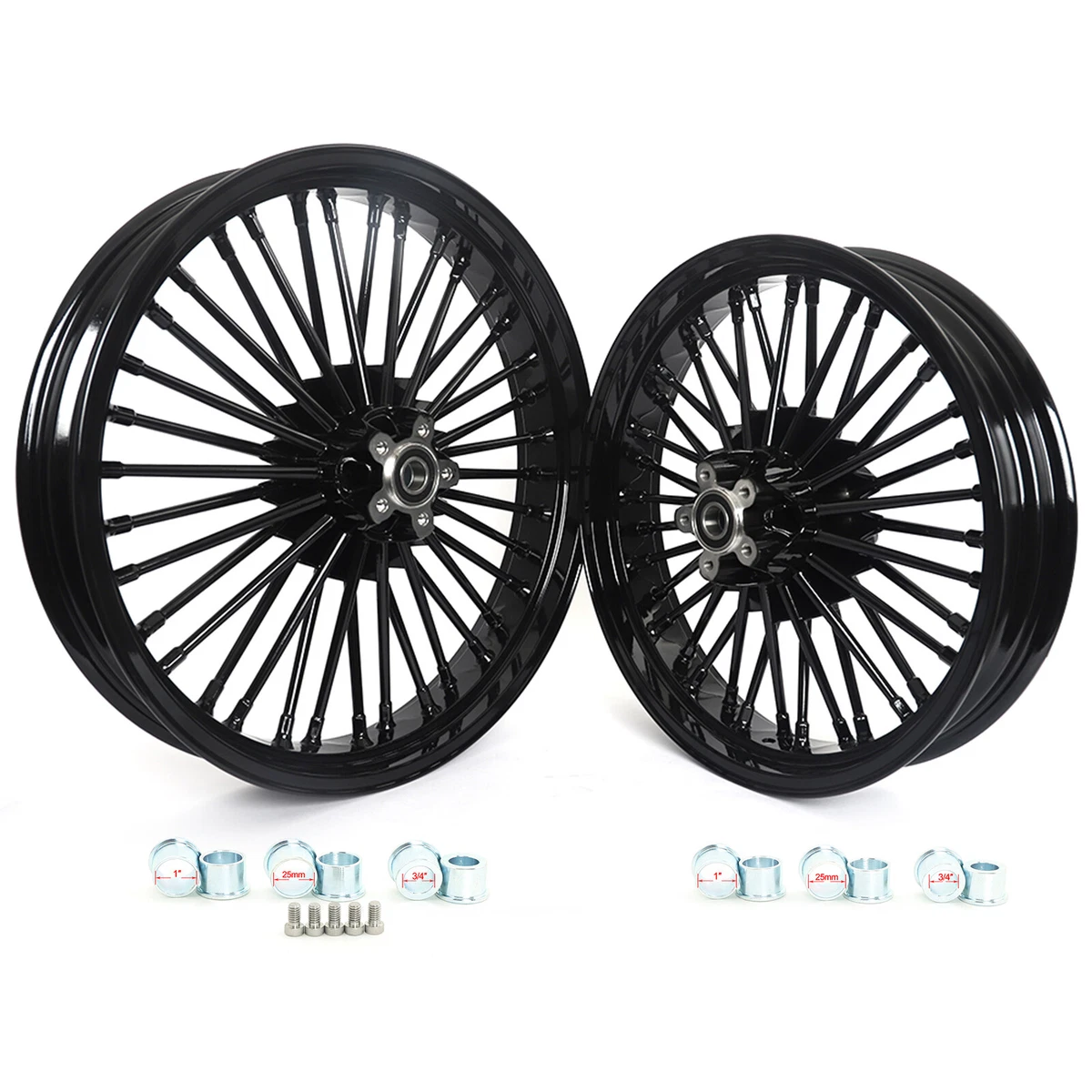 21x3.5 16x3.5 Fat Spokes Wheels Rims For Harley Heritage Softail