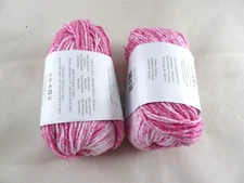 Pink Cotton 1.94 oz each Skeins Yarn Verigated Made in Turkey Universal Zinnia 2