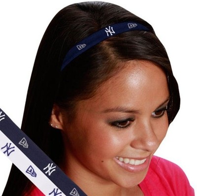 New York Yankees New Era Women's Ladies 2-PACK Elastic Jumbo Headbands Set  NEW