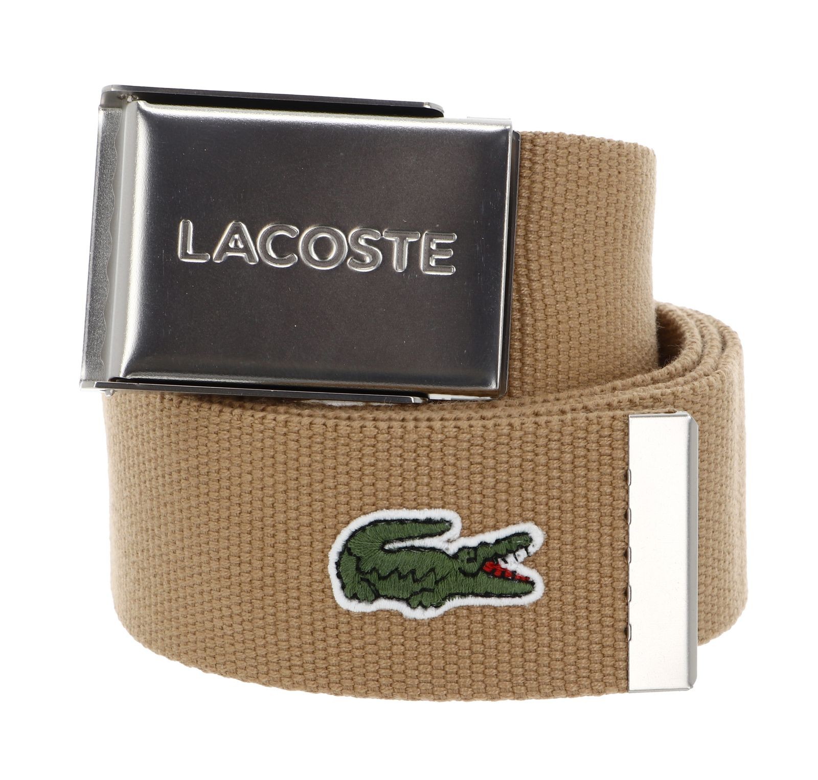 LACOSTE belt Casual Woven Strap W110 Tan