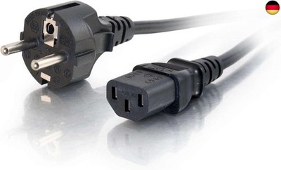 C2G 88544 3M Strom Kabel (IEC320C13 to CEE 7/7) 9 Foot Kettle Lead Strom Cord,
