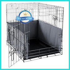 Dog Crate Bumper with Ties - Soft Crate Accessory -Kennel Cover - Training Pa...