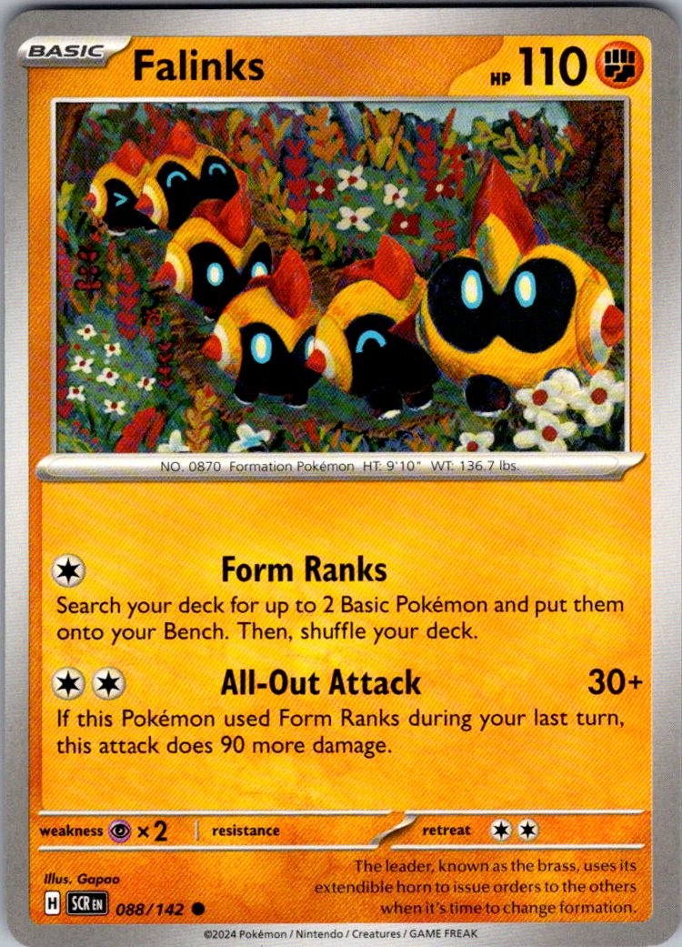 Falinks Stellar Crown 88/142 Common Pokemon Near Mint