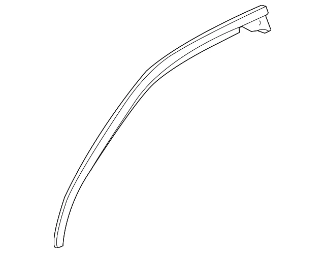 Genuine GM 2010-2011 Equinox LH Fr Door Window Upper Reveal Molding 20953419