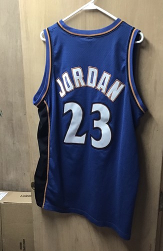 Authentic Michael Jordan Vintage Nike Washington Wizards Jersey Size L 44🔵⚪️ - Picture 5 of 6
