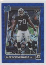 2021 Panini Donruss Optic Rated Rookie Blue Scope Prizm Alex Leatherwood 2l4