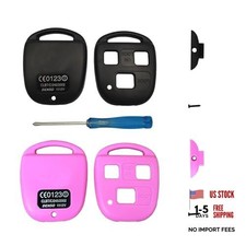 3 Buttons Replacement for Lexus Keyless Entry Remote Key Fob 1 Pink 1 Black
