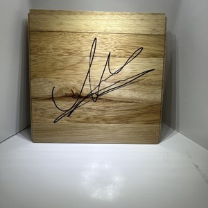 Andreas Glynidakis Hand Signed 6x6 Floor Tile Autograph Hawks NBA Basketball