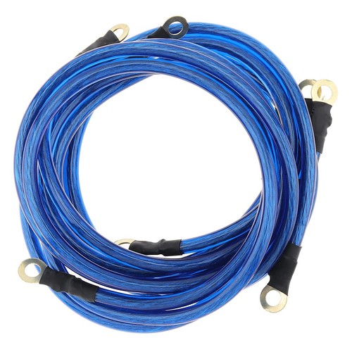 DriSentri 5 Point Car Universal Earth Ground Cables Grounding Wire Blue  - Picture 1 of 9