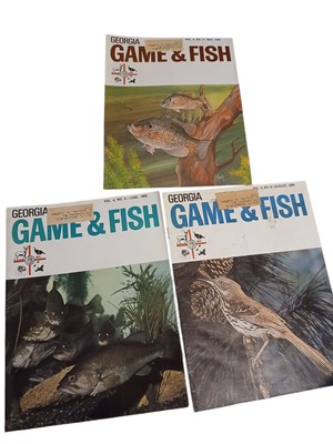 Georgia Game And Fish Magazines May, June, & August 1969