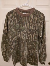 Vintage 90s Realtree Camo Long Sleeve Pocket T Shirt Mens S/M LiberTee USA