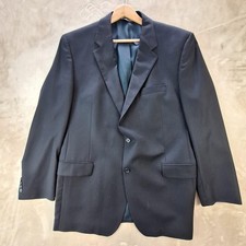 Jos A Bank Suit Jacket Mens 46 Long Blue Wool Single Vent 2 Button Formal