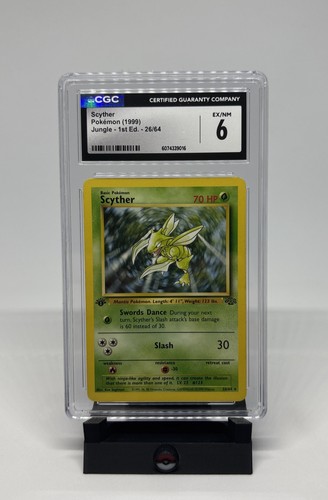 Scyther (1st Edition) graded CGC 6 for sale on eBay