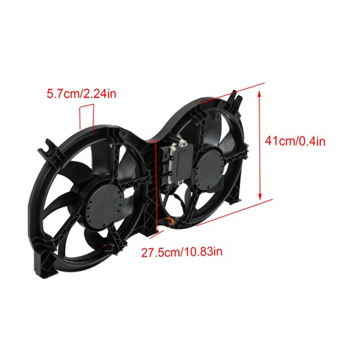 Radiator Cooling Fan W/Control Module Fit For 2013-18 Nissan Pathfinder 3.5L - Picture 2 of 15