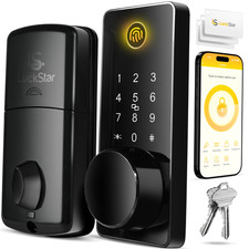 LOCKSTAR Smart Door Lock Keyless Entry Deadbolt Multiple Black