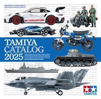 Tamiya 64457 Model Kit Catalogue/Catalog 2025, (English/German/French/Spanish)