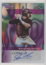 2024 Leaf Vivid Purple Lava 1/2 Gavin Grahovac #BA-GG1 Auto 13u1
