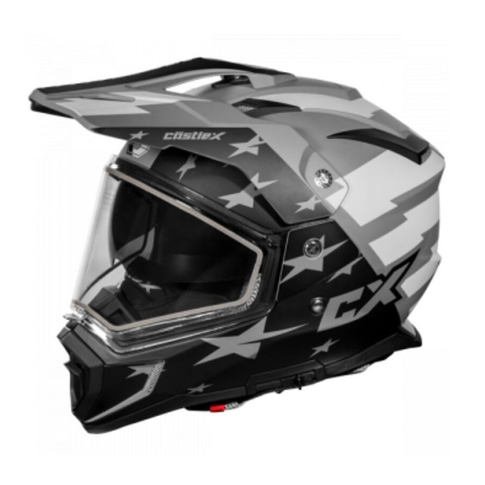 Castle X X-Large Liberty Charcoal Electric Dual Sport CX200 Helmet 36-28278