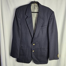 Vintage Givenchy Monsieur Blue Blazer Gold Buttons Made USA Preppy Old Money