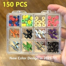 Lot 150 Pcs Color Trucks Wheels Tools Nuts screws For Fingerboard Skateboard #2