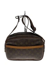 LOUIS VUITTON SHOULDER BAG REPORTER PM_MONOGRAM CANVAS PVC Brown Used