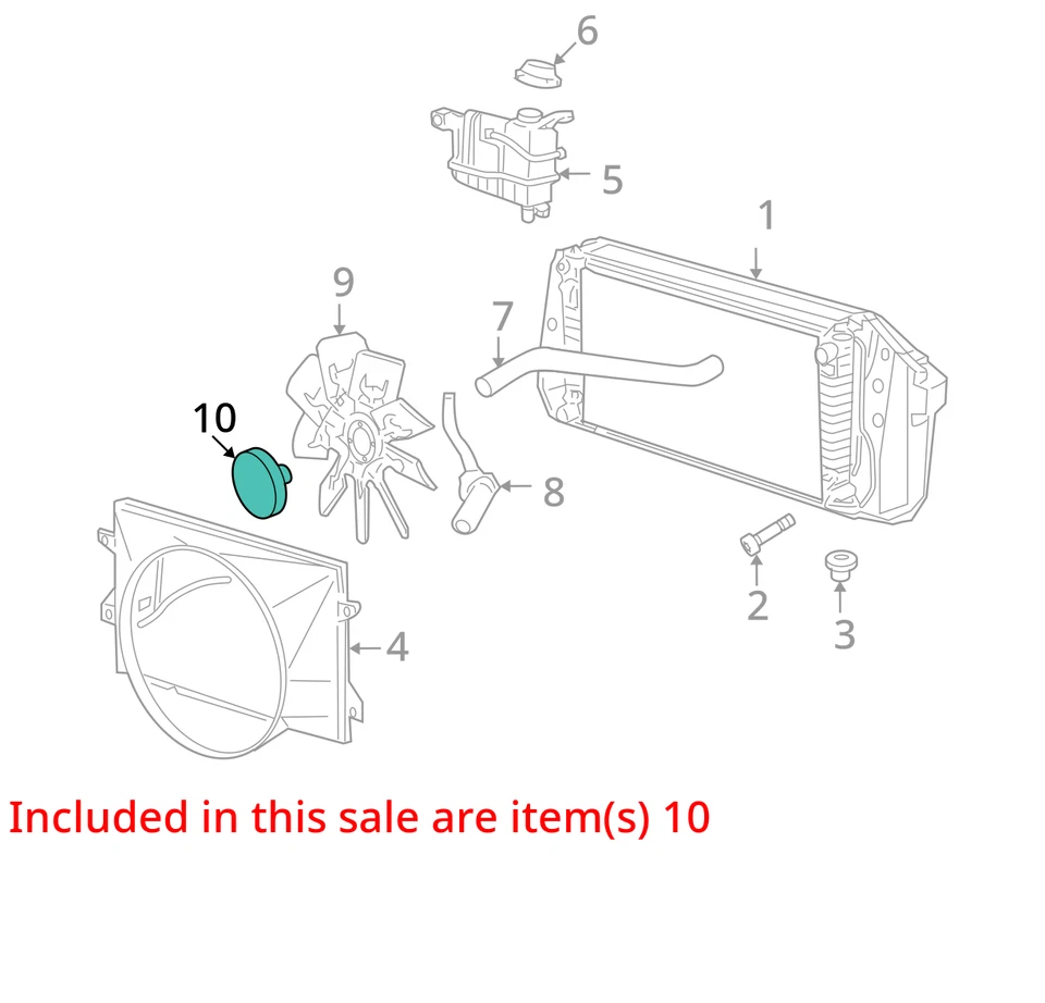 Ford F-150 2005-2008 embrague ventilador 5L3Z8A616BB nuevo OEM Foto 3 de 4