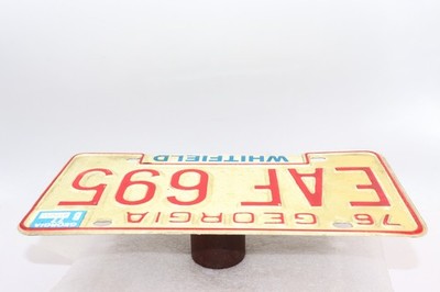 1976 Issued, Expired, Georgia Whitfield County License Plate 