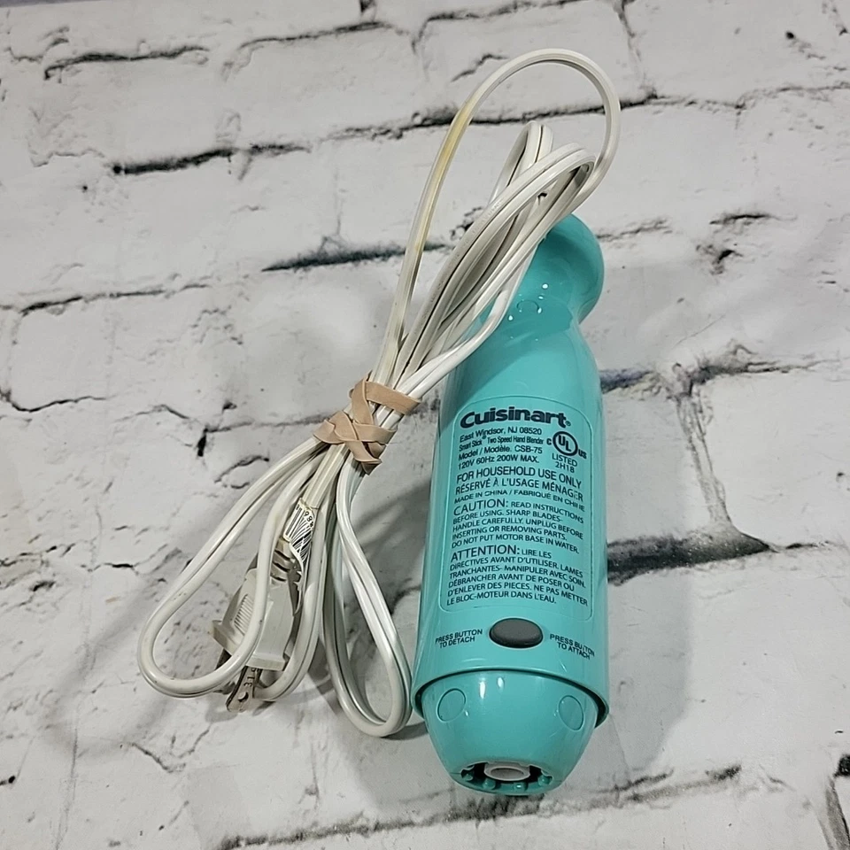 Motor de repuesto para licuadora de inmersión Cuisinart CSB-75 Smart Stick de 2 velocidades en azul Foto 3 de 4