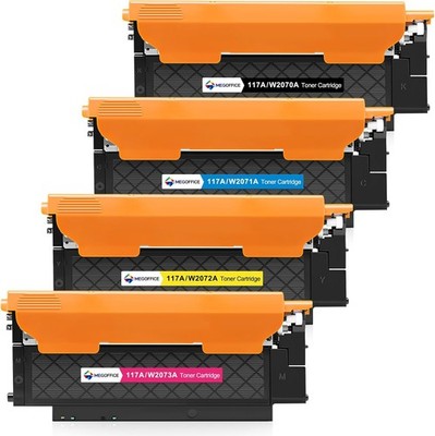 Kompatible Tonerkartusche Ersatz fÃ1/4r HP 117A 4er Pack â Schwarz