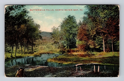 #ad North Water Gap PA Pennsylvania Buttermilk Falls Vintage c1911 Postcard $0.99