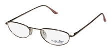 NEW MARCOLIN 7215 EYEGLASS FRAME 506 METAL  PLASTIC GOLD UNISEX OVAL RETRO
