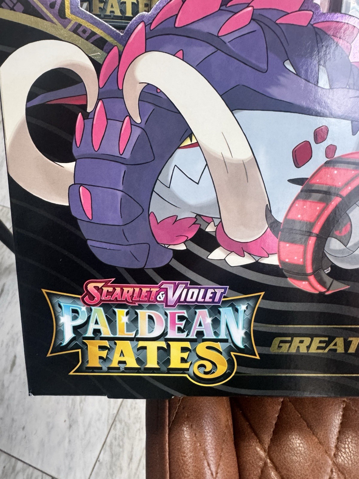 Paldean Fates Great Tusk Ex & Iron Treads Ex Premium Collection Pokemon Box